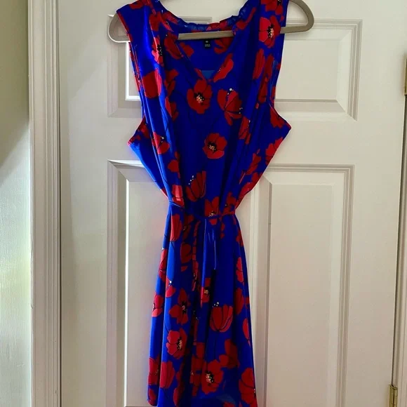 41 Hawthorn Blue Floral Sleeveless Dress – Size XXL - Picture 5 of 5